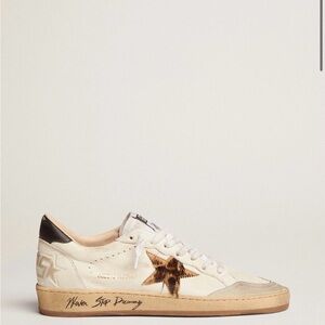 Golden Goose Cream and Brown ballstars